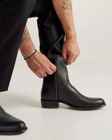 Men's Urban Elegance Classic Zip Ankle Boots