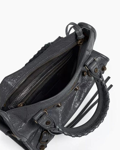 Women's black  LA City Calfskin Bag Medium