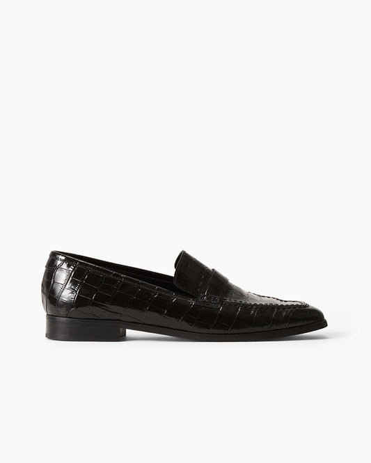 Smooth Calfskin Slip-On for Office Comfort Classic Penny Detail