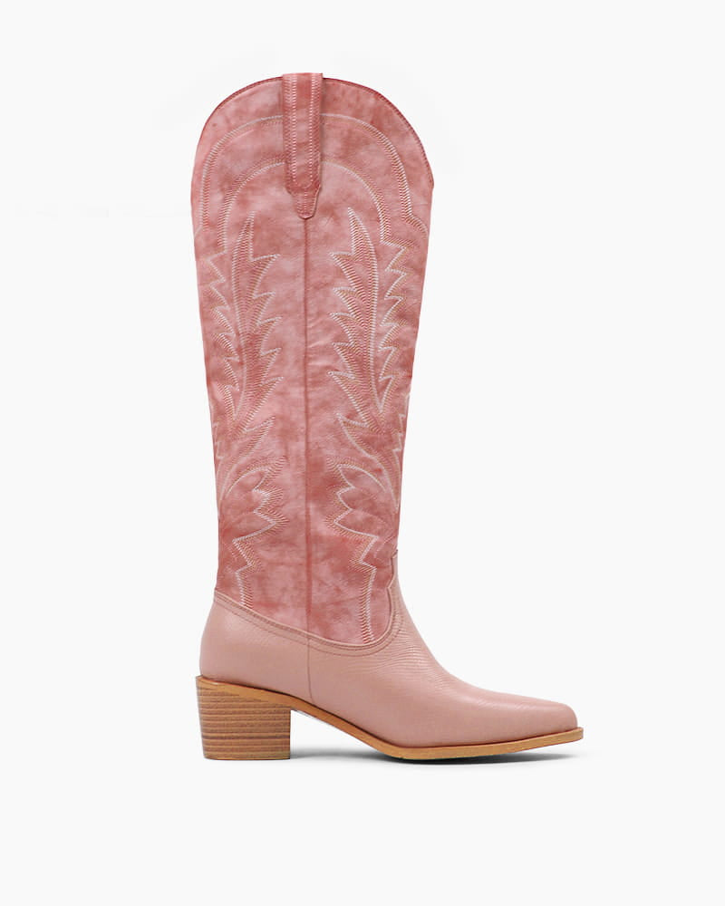 Women’s Fashion Week Street Style Leather Western Boots