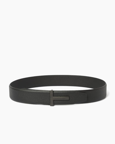 Classic Daily Wear T-Buckle Reversible Leather Belt
