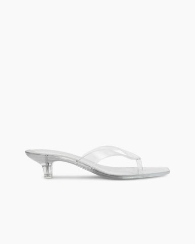 Women’s Transparent Low Heel Flip-Flop Sandals