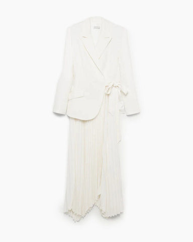 (Pre-sale) Classic Crepe Combo Blazer Dress