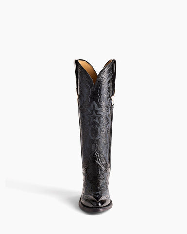 Women's Star Embellished Leather Western Boot