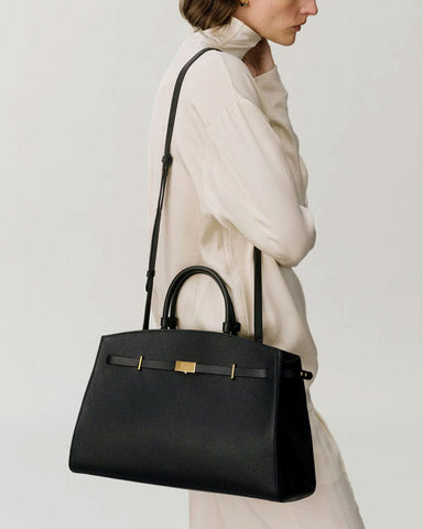Women's Elegant Structured Top Handle Bag