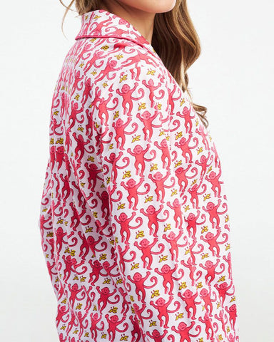 Monkey Polo Pajamas Long Style