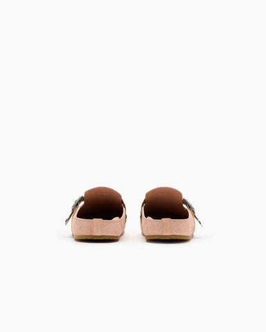 Check Pattern Suede Urchin Clogs