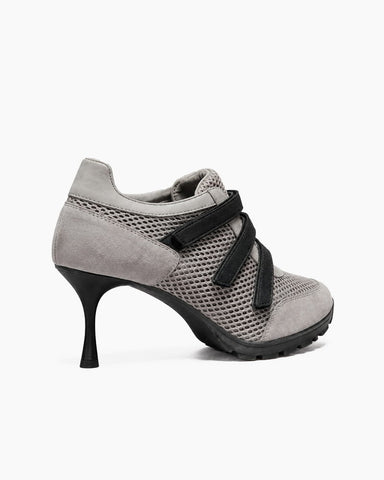 (Pre-sale) Breathable Mesh Triple-Strap Sneaker Heels