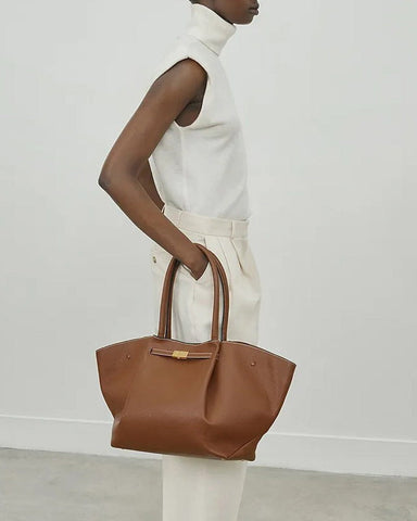 Women's New York Belted Leather Tote Bag