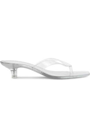 Women’s Transparent Low Heel Flip-Flop Sandals