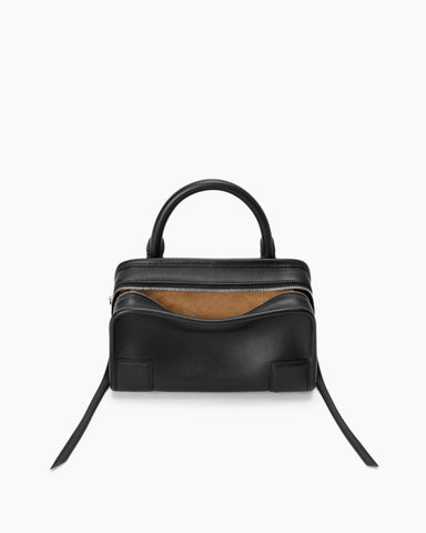 Mini Nappa Leather Convertible Top-Handle Bag