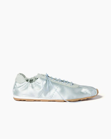 Women's Lightweight Soft Satin Lace-Up Sneakers