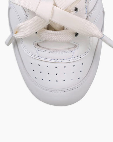 Soft Sheepskin Lace-Up Ballet Flats