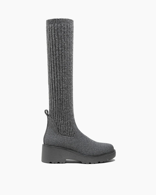 pre-salewomens-winter-outdoor-chunky-wool-platform-knee-high-boot