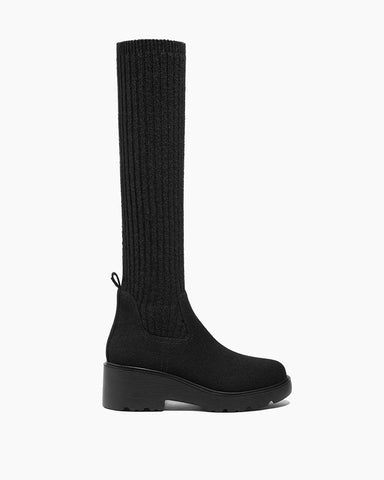 pre-salewomens-winter-outdoor-chunky-wool-platform-knee-high-boot