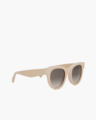 Women’s Glossy Round Polarized Sunglasses