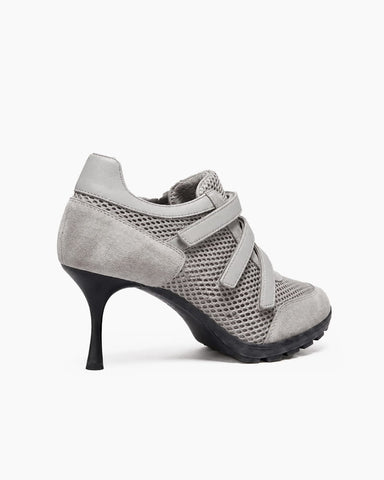 (Pre-sale) Breathable Mesh Triple-Strap Sneaker Heels