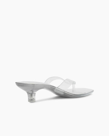 Women’s Transparent Low Heel Flip-Flop Sandals