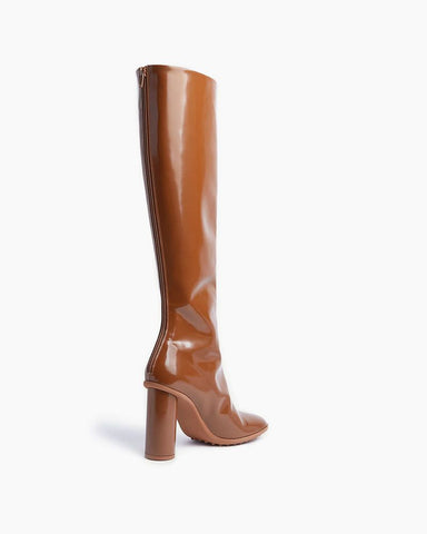 Midnight Goddess Shimmering Tall Heeled Boots