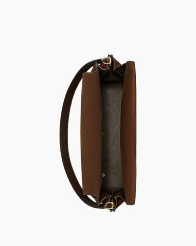 Boxy Top Handle Handbag Adjustable Strap