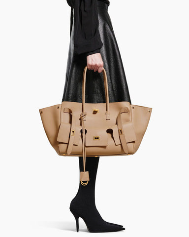 Medium Bel Air Carry All Bag - Black Smooth Leather