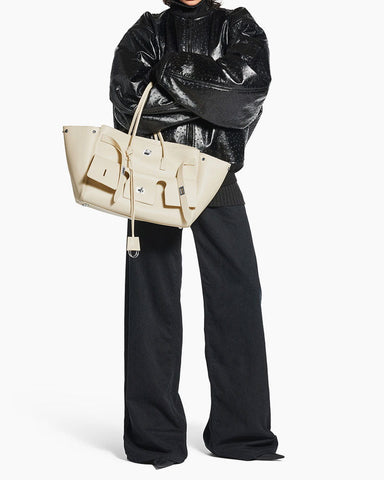 Medium Bel Air Carry All Bag - Black Smooth Leather