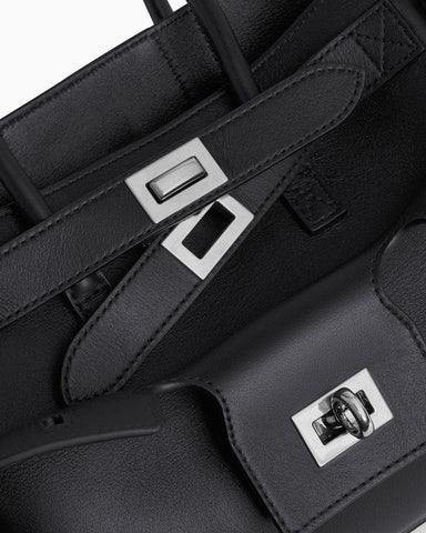 Medium Bel Air Carry All Bag - Black Smooth Leather