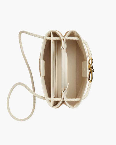 Raffia Knot Top Handle Crossbody Bags