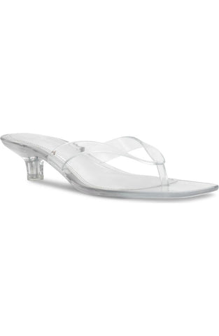 Women’s Transparent Low Heel Flip-Flop Sandals