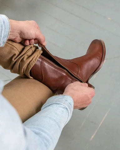 Men's Urban Elegance Classic Zip Ankle Boots