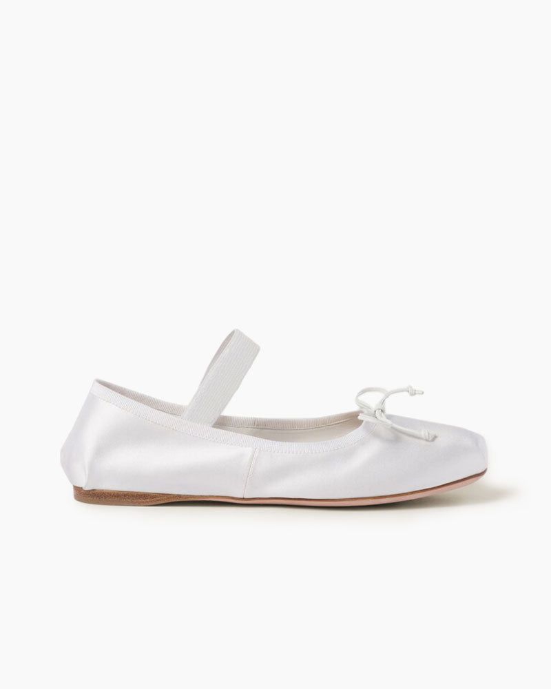 Elegant Satin Ballerina Shoes