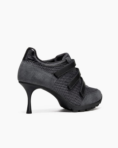 (Pre-sale) Breathable Mesh Triple-Strap Sneaker Heels
