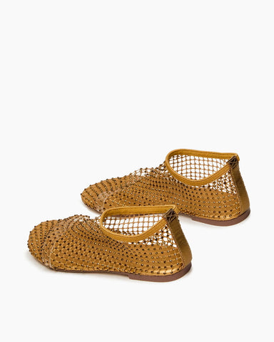 Women’s Rhinestone Mesh Ballet Flats