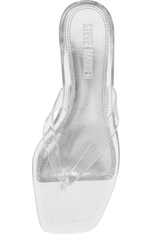 Women’s Transparent Low Heel Flip-Flop Sandals