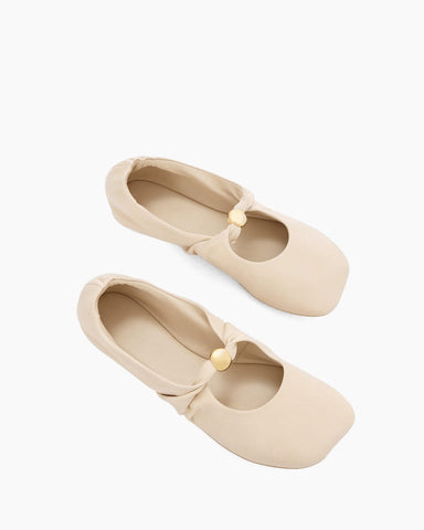 Women’s Casual Soft Leather Ballerina Shoes