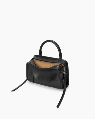 Mini Nappa Leather Convertible Top-Handle Bag