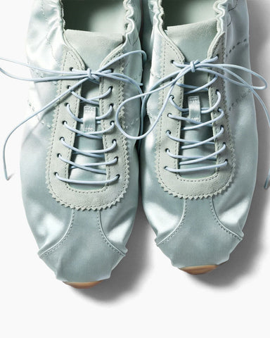 Women's Lightweight Soft Satin Lace-Up Sneakers
