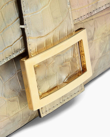 pre-salewomens-party-glam-metallic-crocodile-baguette