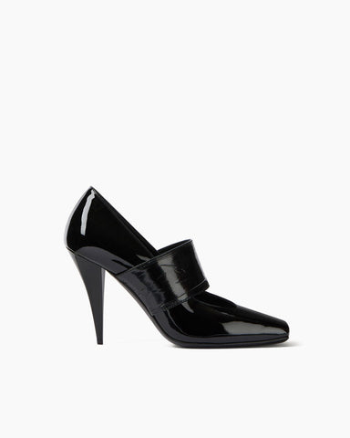 Women's Sliced Square Leather Pumps