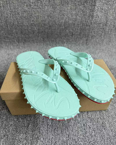 Casual Beach Rubber Studded Flip Flop Sandals