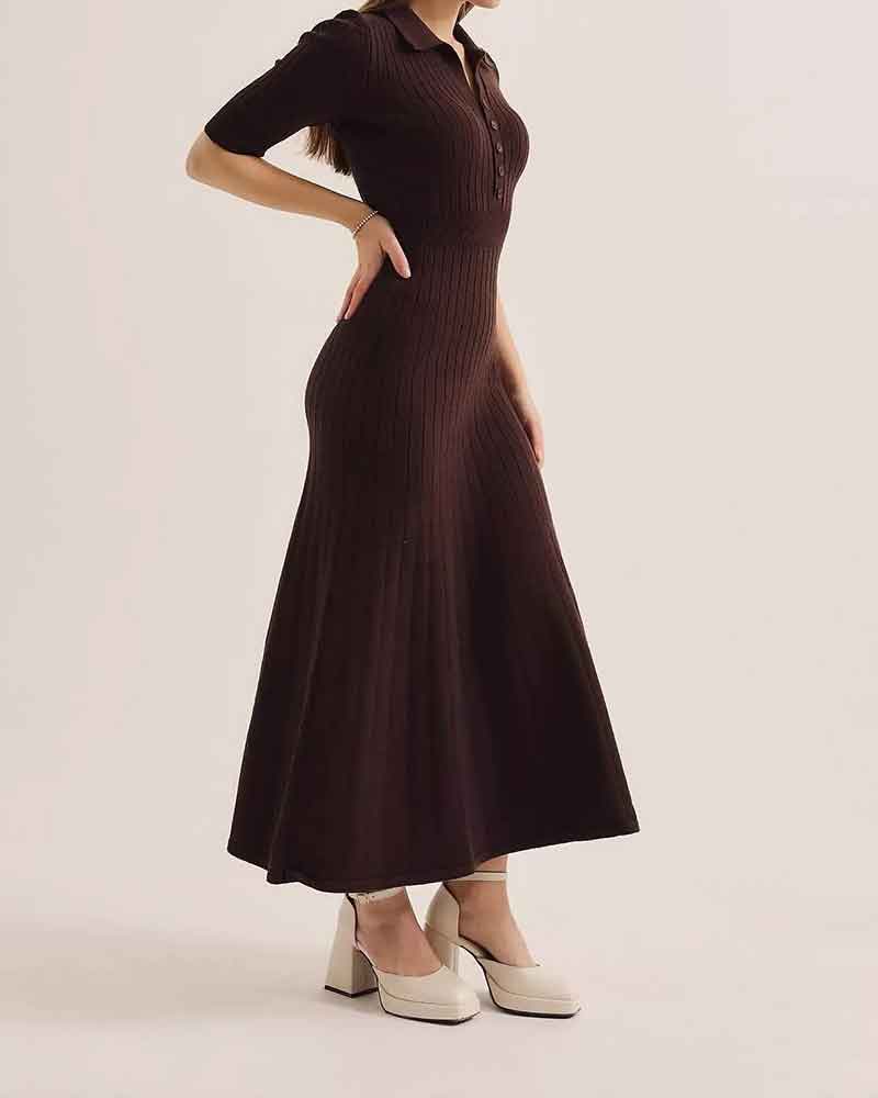 Elegant-Evening-Ribbed-Knit-Midi-Dress-5
