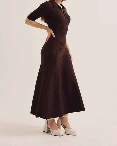 Elegant-Evening-Ribbed-Knit-Midi-Dress-5