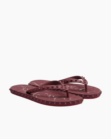 Casual Beach Rubber Studded Flip Flop Sandals