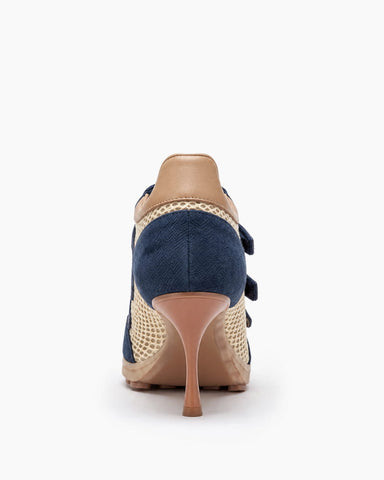 (Pre-sale) Breathable Mesh Triple-Strap Sneaker Heels