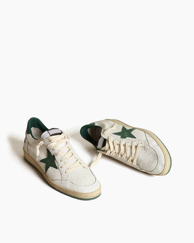 Women's White Nappa Leather Sneaker with Sneaker Tab