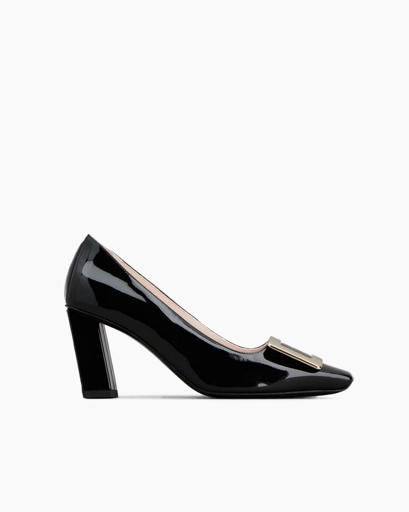 Versatile Elegant Square Toe Chunky Heel Shoes