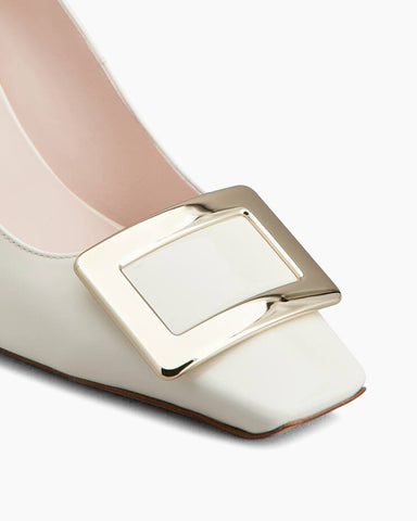 Versatile Elegant Square Toe Chunky Heel Shoes