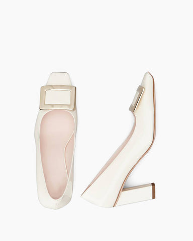 Versatile Elegant Square Toe Chunky Heel Shoes