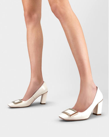 Versatile Elegant Square Toe Chunky Heel Shoes