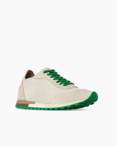 Beige Suede Lightweight Running Sneakers
